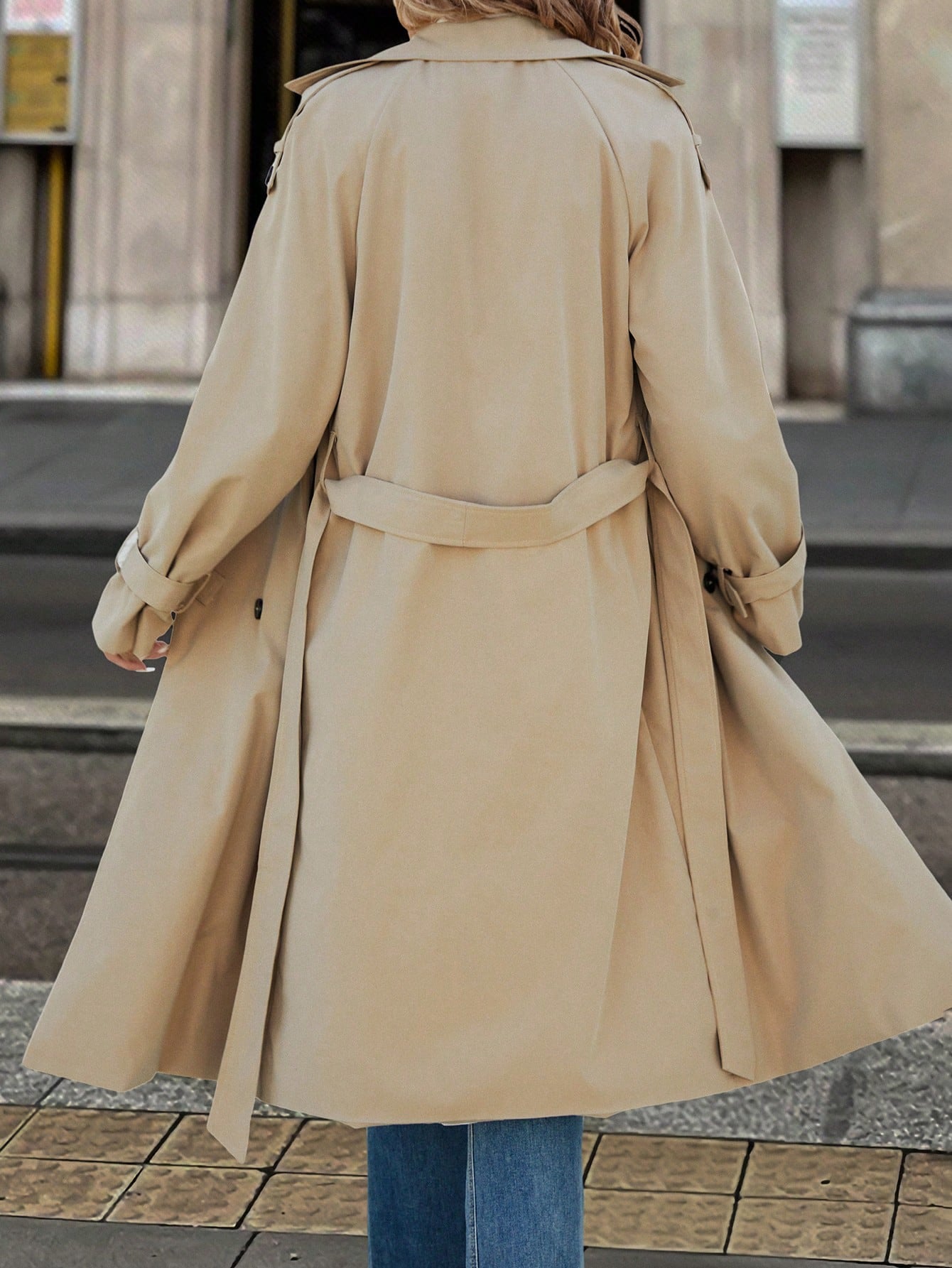 Solivie Casaco Trench de Mulher com Forro Térmico, Leve para Outono e Inverno