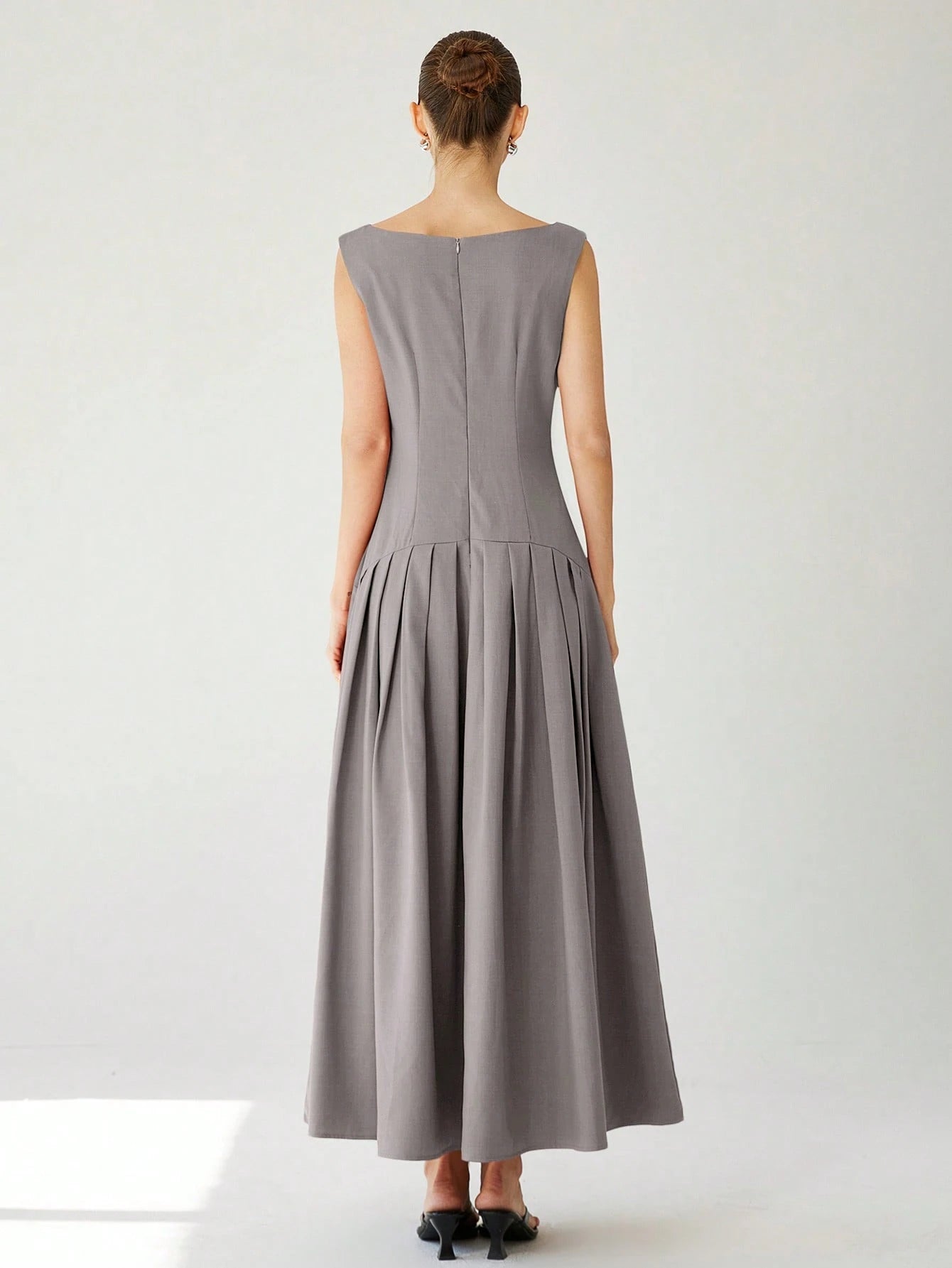Aveloria Modichic Vestido de Coquetel Elegante de Manga Curta Sexy com Cintura Marcada, Cintura Baixa, Bainha Plissada e Babados Extra Longo Vermelho para Mulheres, Adequado para o Dia dos Namorados