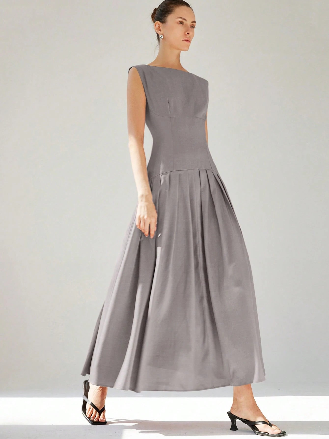 Aveloria Modichic Vestido de Coquetel Elegante de Manga Curta Sexy com Cintura Marcada, Cintura Baixa, Bainha Plissada e Babados Extra Longo Vermelho para Mulheres, Adequado para o Dia dos Namorados