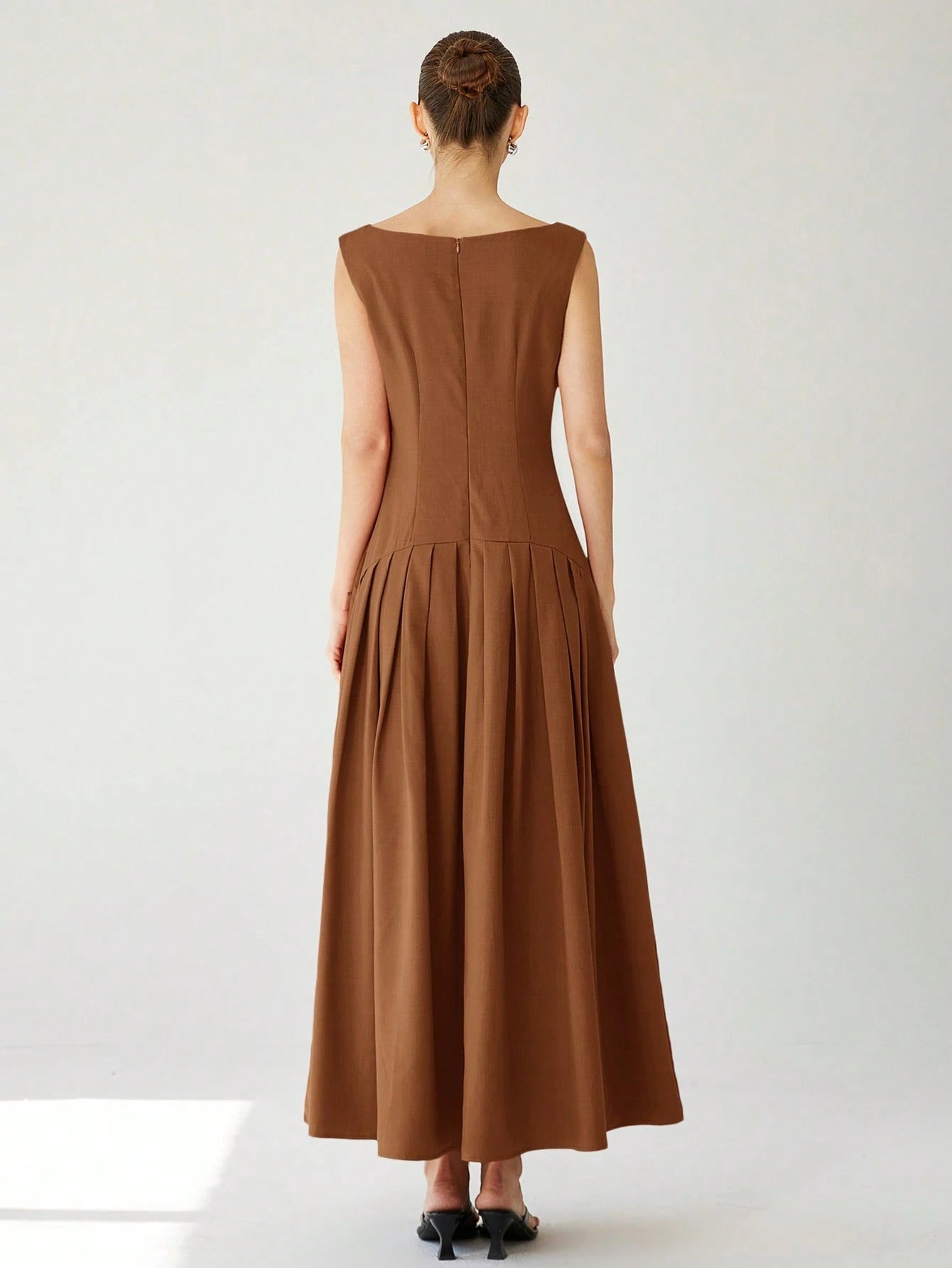 Aveloria Modichic Vestido de Coquetel Elegante de Manga Curta Sexy com Cintura Marcada, Cintura Baixa, Bainha Plissada e Babados Extra Longo Vermelho para Mulheres, Adequado para o Dia dos Namorados