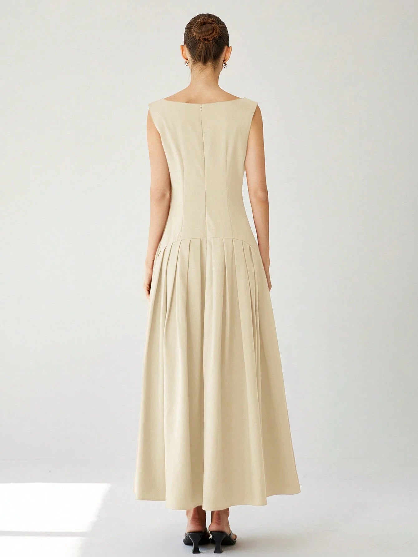 Aveloria Modichic Vestido de Coquetel Elegante de Manga Curta Sexy com Cintura Marcada, Cintura Baixa, Bainha Plissada e Babados Extra Longo Vermelho para Mulheres, Adequado para o Dia dos Namorados