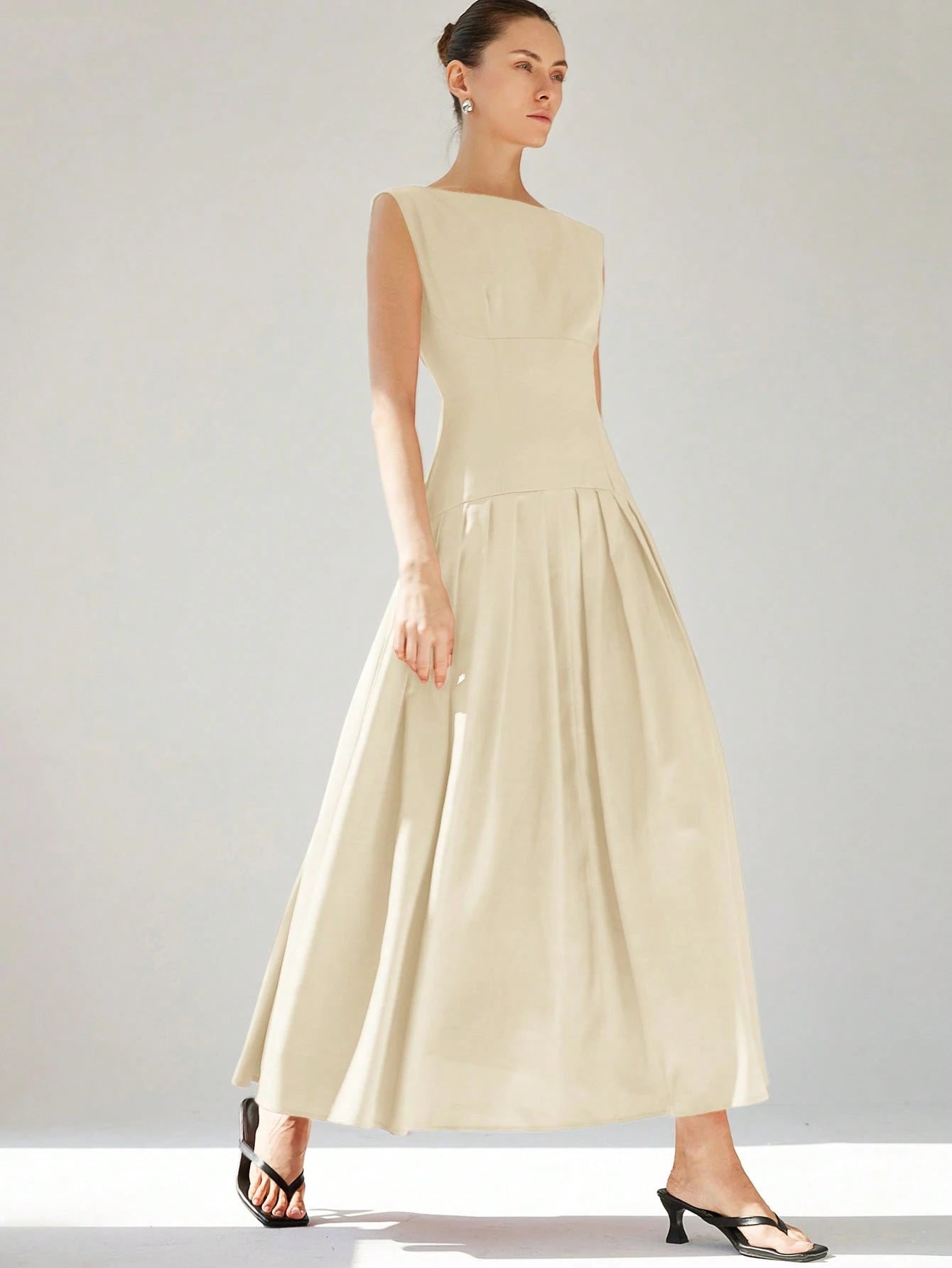 Aveloria Modichic Vestido de Coquetel Elegante de Manga Curta Sexy com Cintura Marcada, Cintura Baixa, Bainha Plissada e Babados Extra Longo Vermelho para Mulheres, Adequado para o Dia dos Namorados