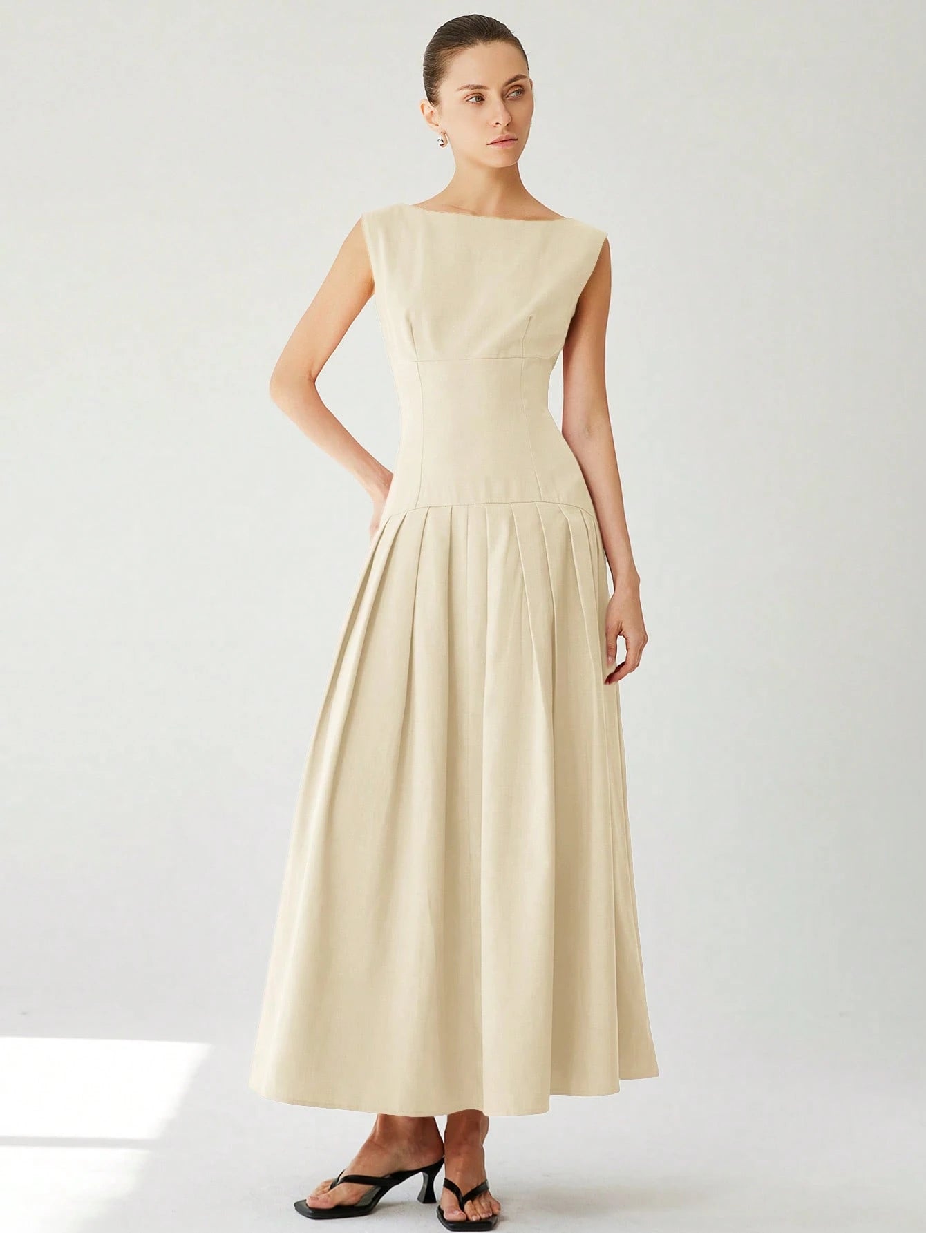 Aveloria Modichic Vestido de Coquetel Elegante de Manga Curta Sexy com Cintura Marcada, Cintura Baixa, Bainha Plissada e Babados Extra Longo Vermelho para Mulheres, Adequado para o Dia dos Namorados