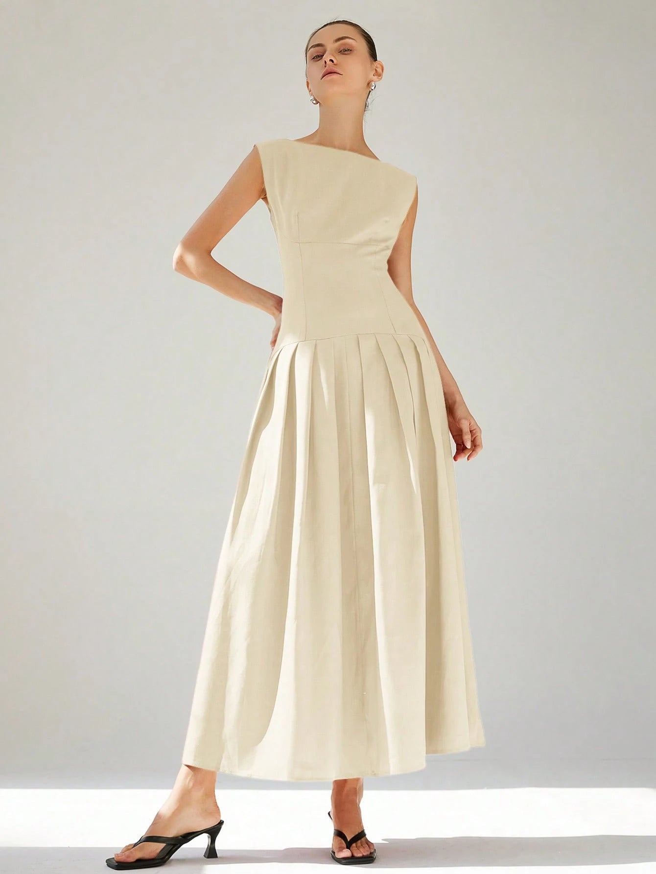 Aveloria Modichic Vestido de Coquetel Elegante de Manga Curta Sexy com Cintura Marcada, Cintura Baixa, Bainha Plissada e Babados Extra Longo Vermelho para Mulheres, Adequado para o Dia dos Namorados