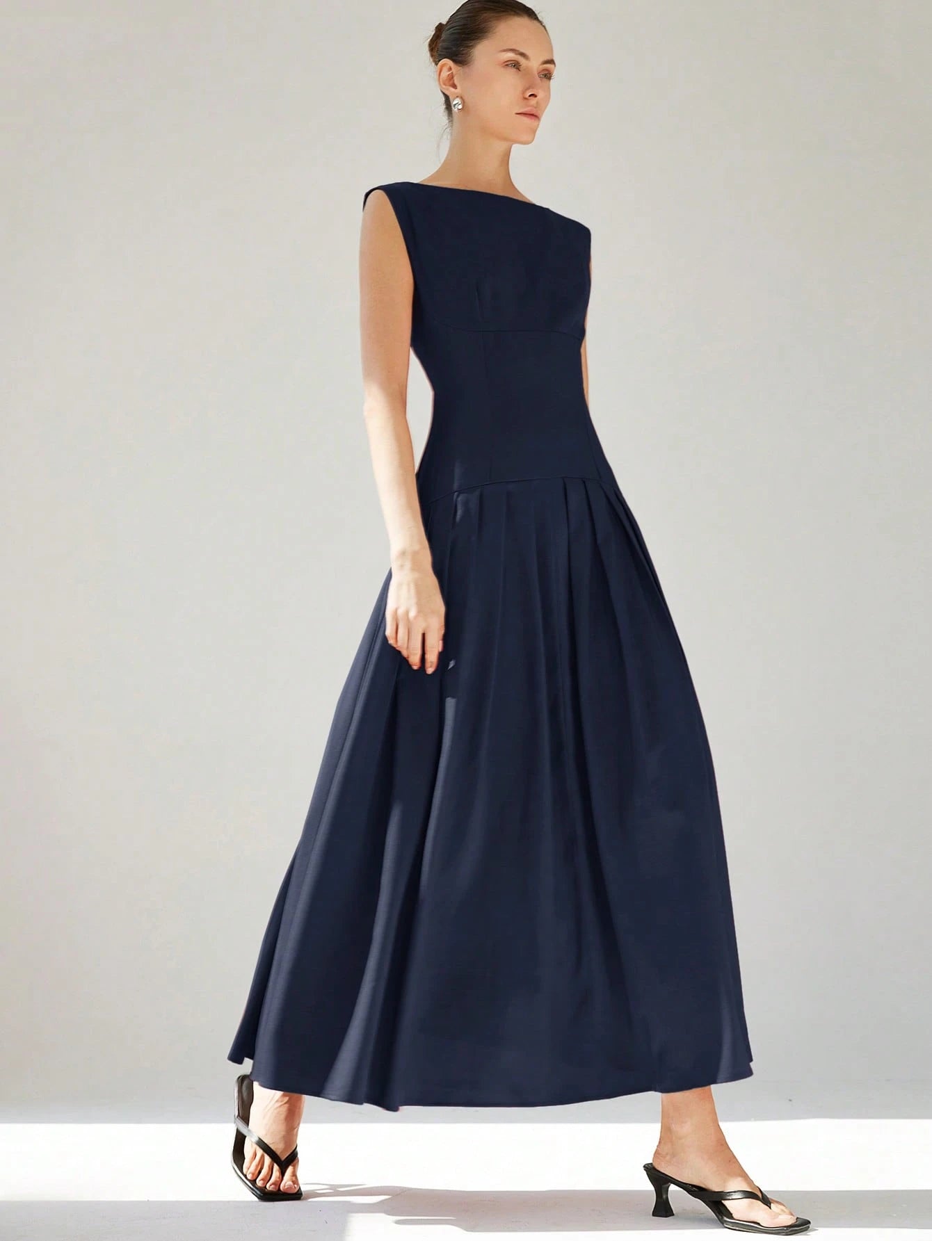 Aveloria Modichic Vestido de Coquetel Elegante de Manga Curta Sexy com Cintura Marcada, Cintura Baixa, Bainha Plissada e Babados Extra Longo Vermelho para Mulheres, Adequado para o Dia dos Namorados