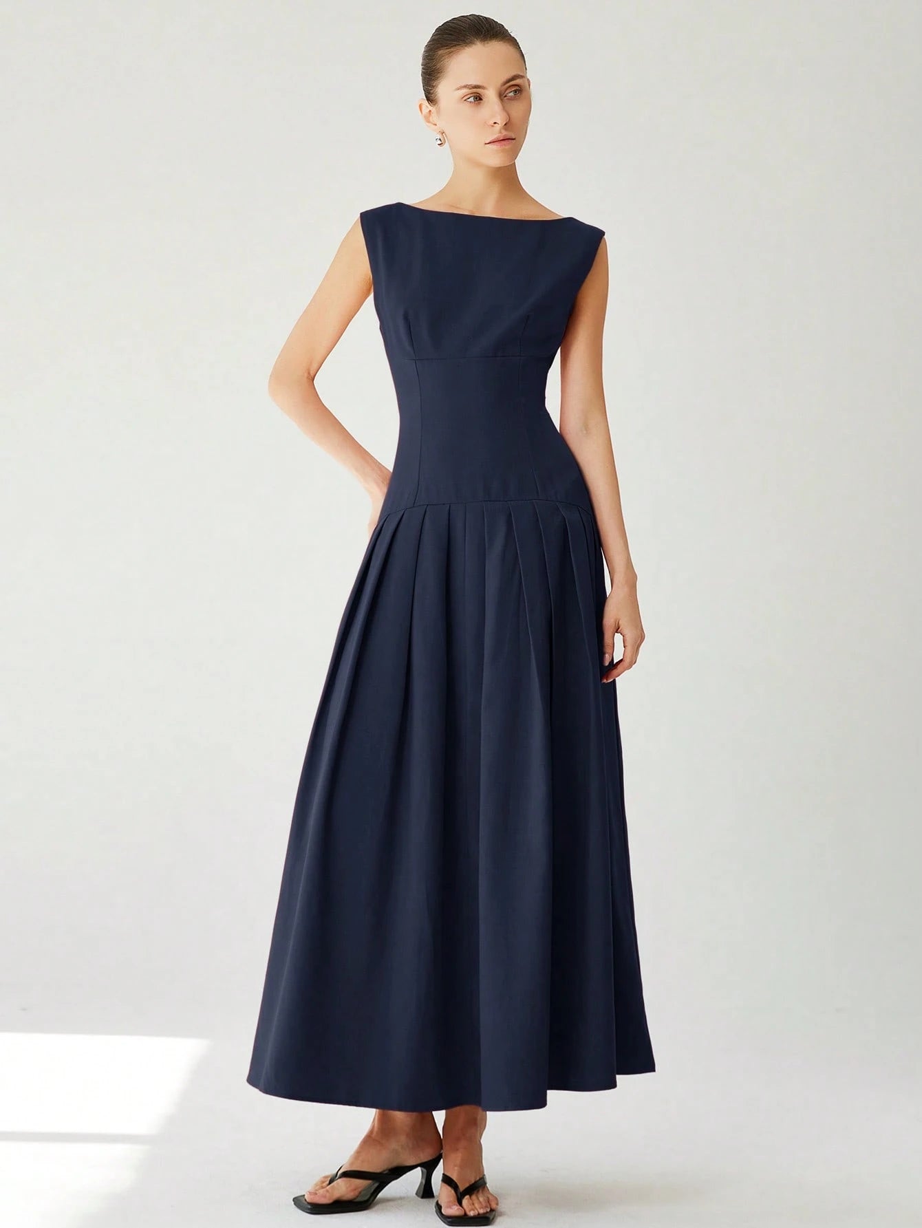Aveloria Modichic Vestido de Coquetel Elegante de Manga Curta Sexy com Cintura Marcada, Cintura Baixa, Bainha Plissada e Babados Extra Longo Vermelho para Mulheres, Adequado para o Dia dos Namorados