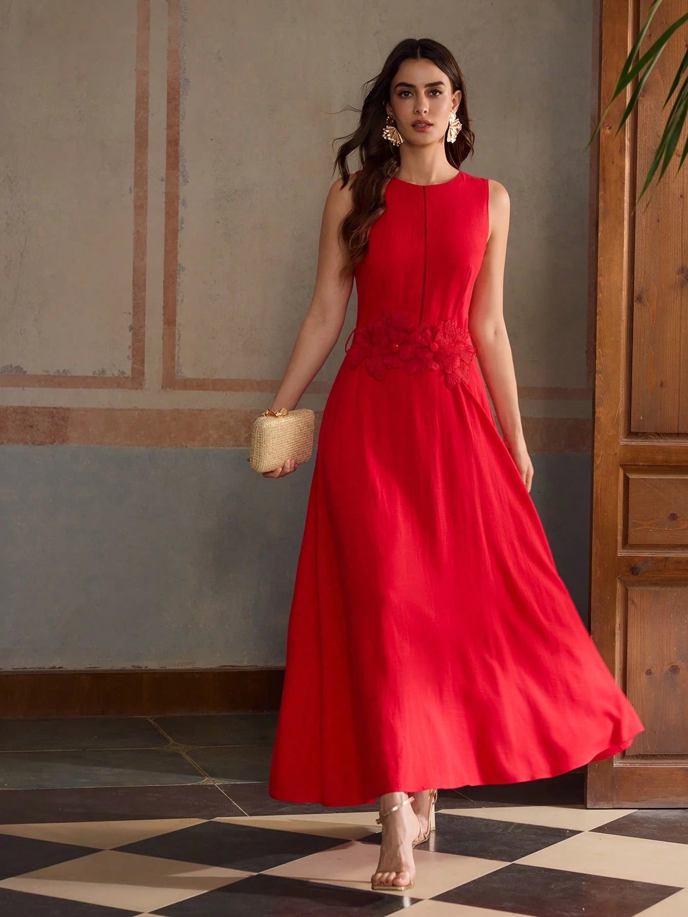 ZEYLAH VESTIDO DE LINHO COM CINTO