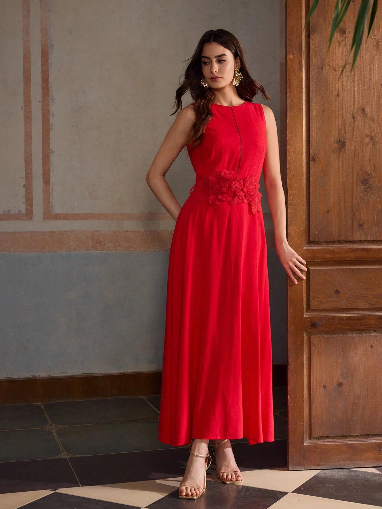ZEYLAH VESTIDO DE LINHO COM CINTO