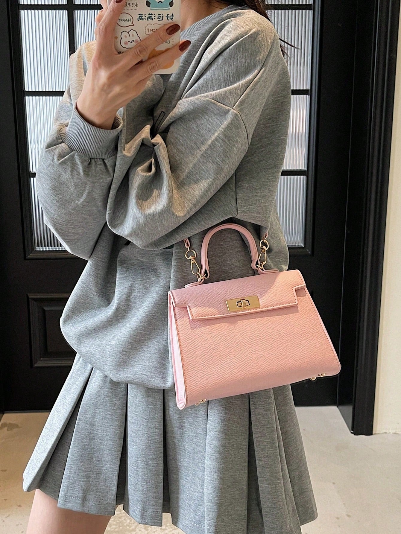 Nova Bolsa Feminina Padrão Crocodilo Brilhante, Grande Capacidade, Moda e Elegante, Acompanha Lenço Estiloso, Pode Ser Usada Como Bolsa de Ombro, Preta