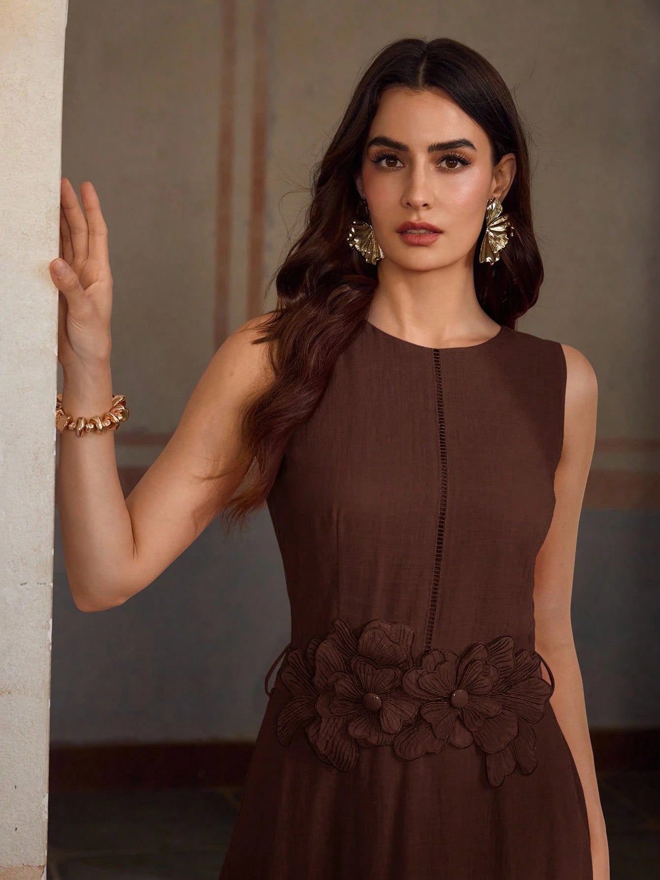 ZEYLAH VESTIDO DE LINHO COM CINTO