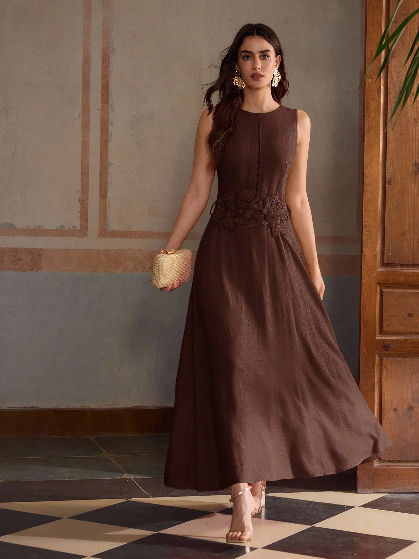 ZEYLAH VESTIDO DE LINHO COM CINTO