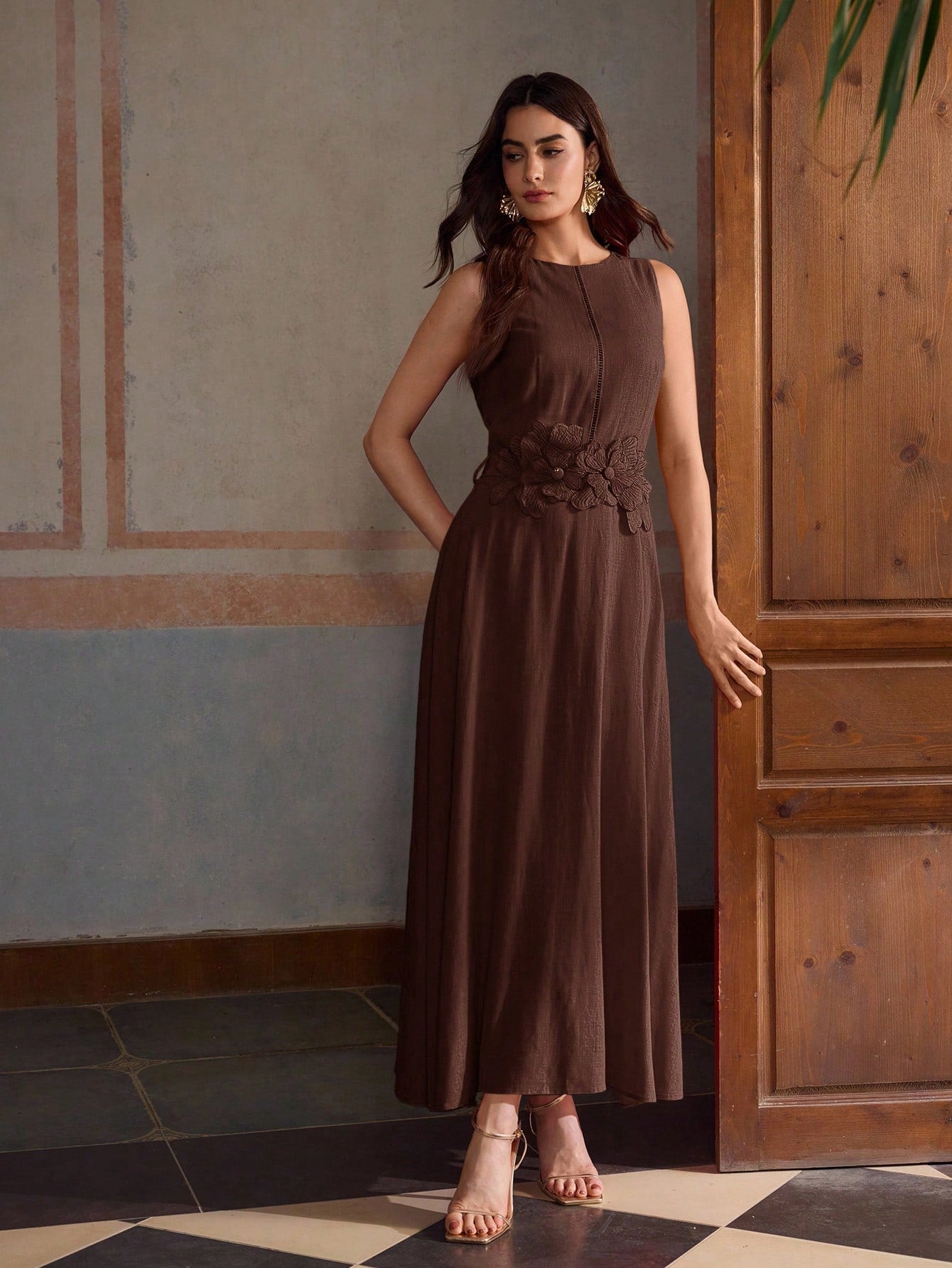 ZEYLAH VESTIDO DE LINHO COM CINTO