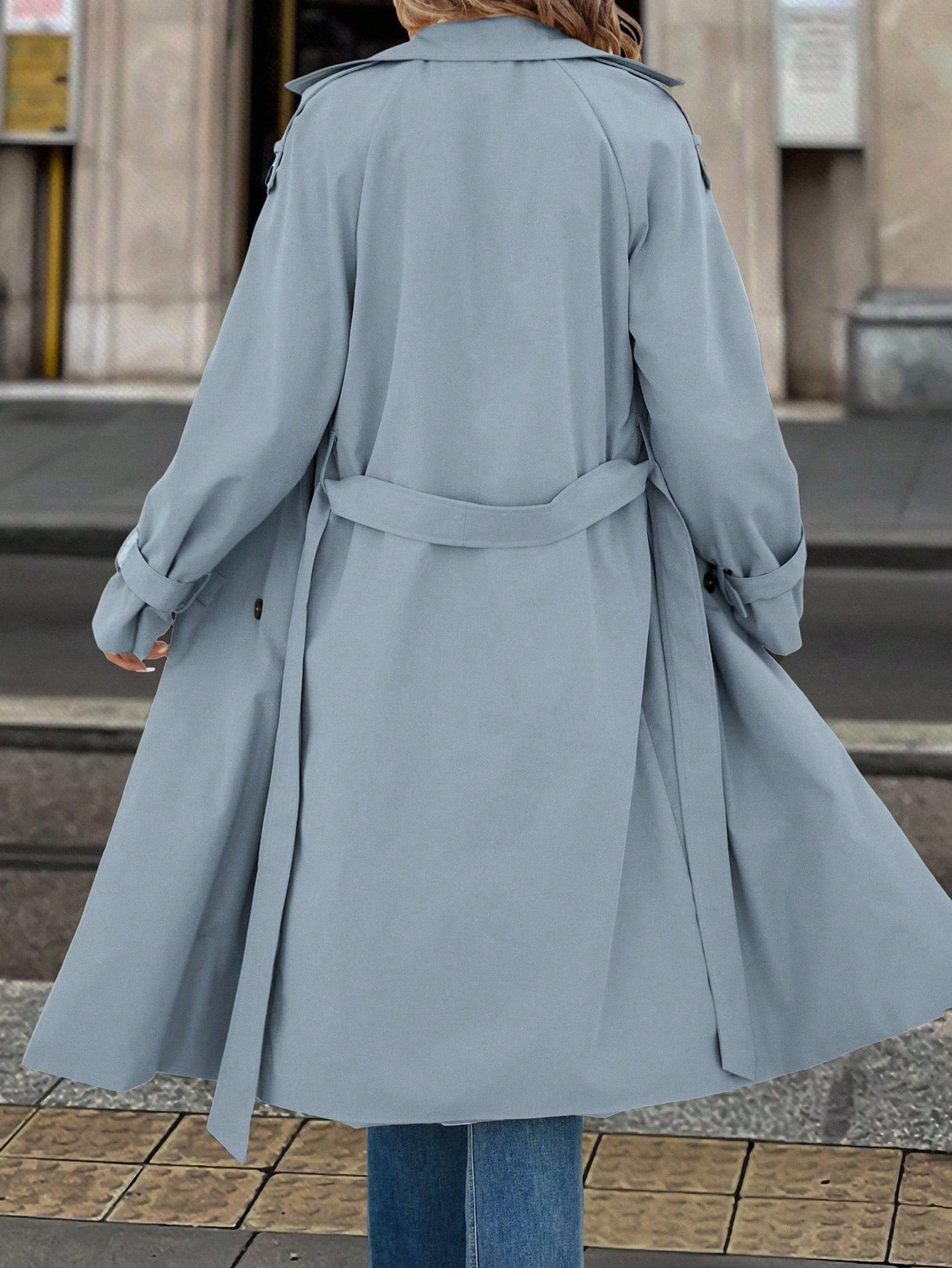 Solivie Casaco Trench de Mulher com Forro Térmico, Leve para Outono e Inverno