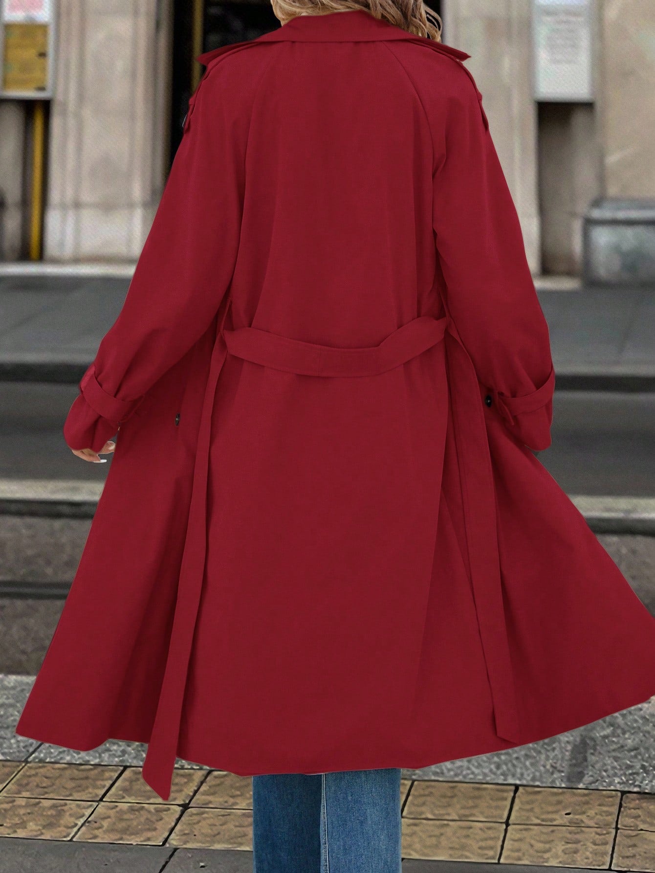 Solivie Casaco Trench de Mulher com Forro Térmico, Leve para Outono e Inverno