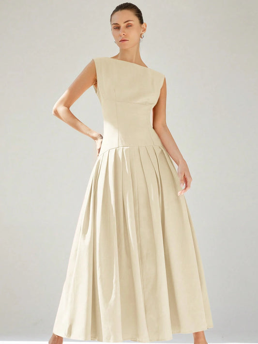 Aveloria Modichic Vestido de Coquetel Elegante de Manga Curta Sexy com Cintura Marcada, Cintura Baixa, Bainha Plissada e Babados Extra Longo Vermelho para Mulheres, Adequado para o Dia dos Namorados