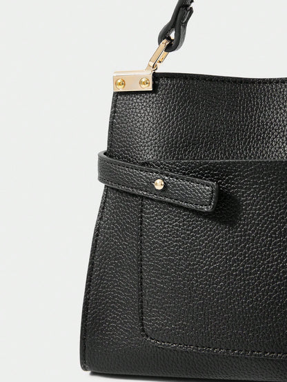 SHECARRY Bolsa de Ombro e Bolsa Feminina Versátil e Minimalista na Moda