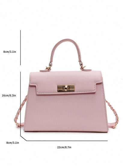 Nova Bolsa Feminina Padrão Crocodilo Brilhante, Grande Capacidade, Moda e Elegante, Acompanha Lenço Estiloso, Pode Ser Usada Como Bolsa de Ombro, Preta