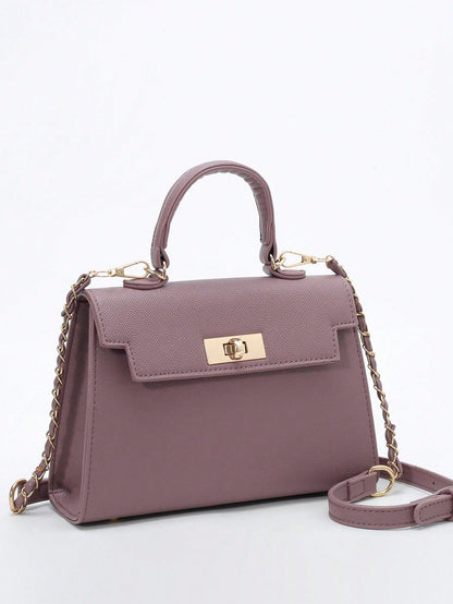 Nova Bolsa Feminina Padrão Crocodilo Brilhante, Grande Capacidade, Moda e Elegante, Acompanha Lenço Estiloso, Pode Ser Usada Como Bolsa de Ombro, Preta