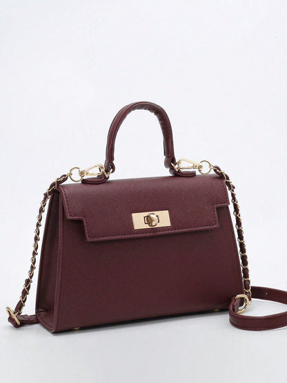 Nova Bolsa Feminina Padrão Crocodilo Brilhante, Grande Capacidade, Moda e Elegante, Acompanha Lenço Estiloso, Pode Ser Usada Como Bolsa de Ombro, Preta