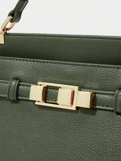 SHECARRY Bolsa de Ombro e Bolsa Feminina Versátil e Minimalista na Moda