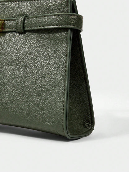 SHECARRY Bolsa de Ombro e Bolsa Feminina Versátil e Minimalista na Moda