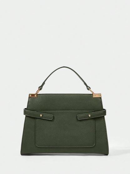 SHECARRY Bolsa de Ombro e Bolsa Feminina Versátil e Minimalista na Moda