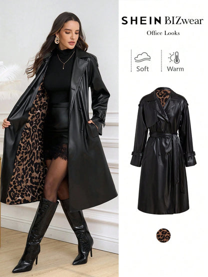 Solivie Casaco Trench de Mulher com Forro Térmico, Leve para Outono e Inverno