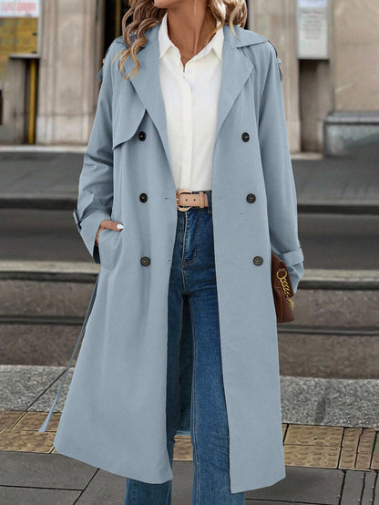 Solivie Casaco Trench de Mulher com Forro Térmico, Leve para Outono e Inverno