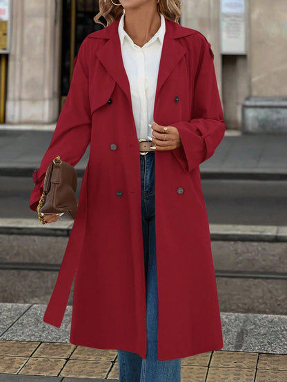 Solivie Casaco Trench de Mulher com Forro Térmico, Leve para Outono e Inverno