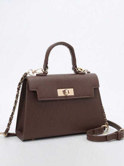 Nova Bolsa Feminina Padrão Crocodilo Brilhante, Grande Capacidade, Moda e Elegante, Acompanha Lenço Estiloso, Pode Ser Usada Como Bolsa de Ombro, Preta